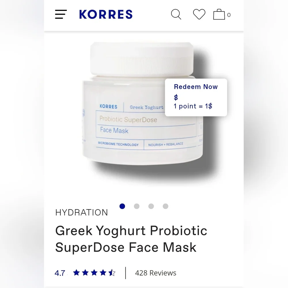 Korres Greek Yogurt Probiotic Superdose Face Mask. New in box & Sealed - Picture 4 of 6